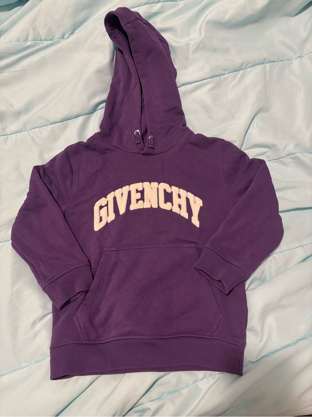 Givenchy Lavender Pullover Hoodie with Cream Logo